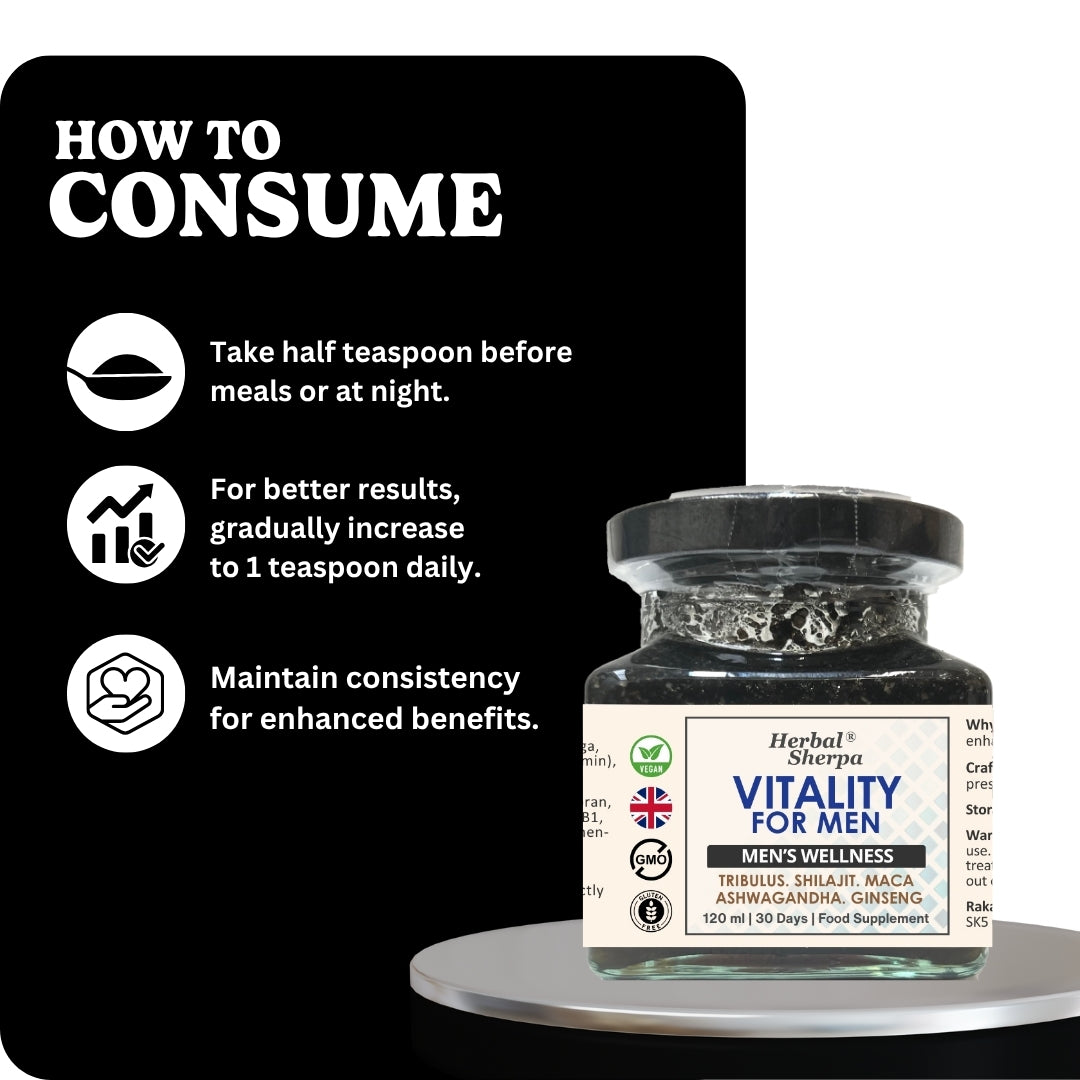 Men’s Botanical Wellness Blend – 25 Natural Ingredients for Daily Vitality – 120ml-Herbal Sherpa