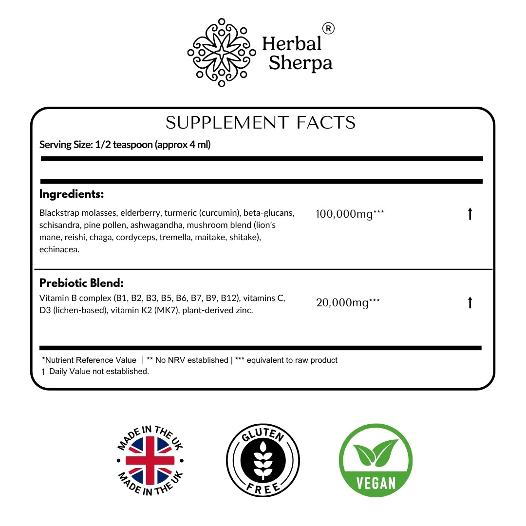 Herbal Sherpa Immune Defence Supplement – 120ml (30 days)-Herbal Sherpa