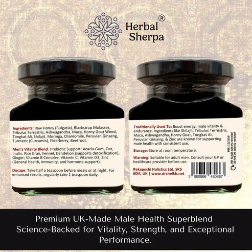 Herbal Sherpa Men’s Natural Testosterone & Libido Support (120ml)