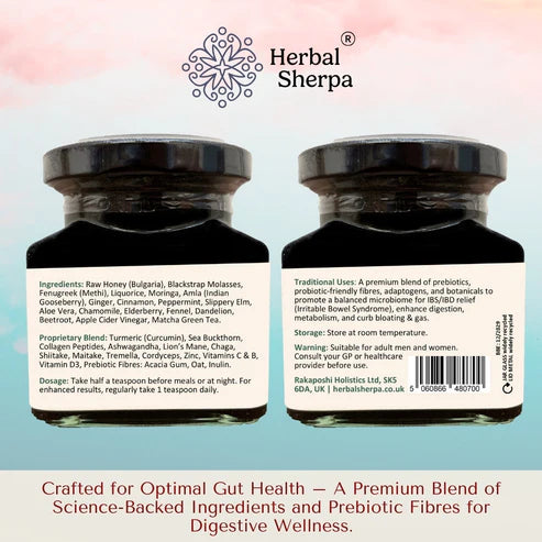 Herbal Sherpa Microbiome & Gut Health Supplement. 120ml 30 Days
