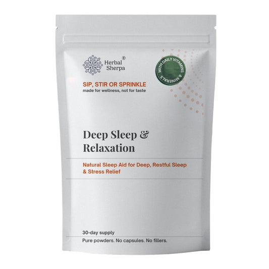 Deep Sleep & Relaxation — Natural Sleep Aid, Stress Relief & Restful Nights | 60g Vegan Powder Blend