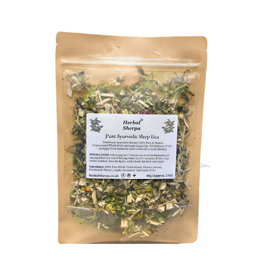 Evening Herbal Tea Blend – Chamomile, Apple, Fennel – Loose Leaf (30–120g)-Herbal Sherpa