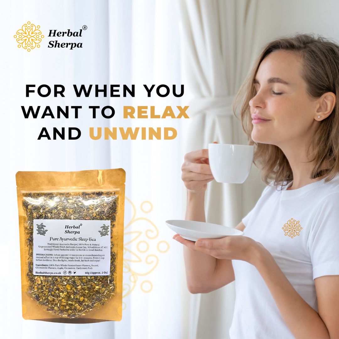 Evening Herbal Tea Blend – Chamomile, Apple, Fennel – Loose Leaf (30–120g)-Herbal Sherpa