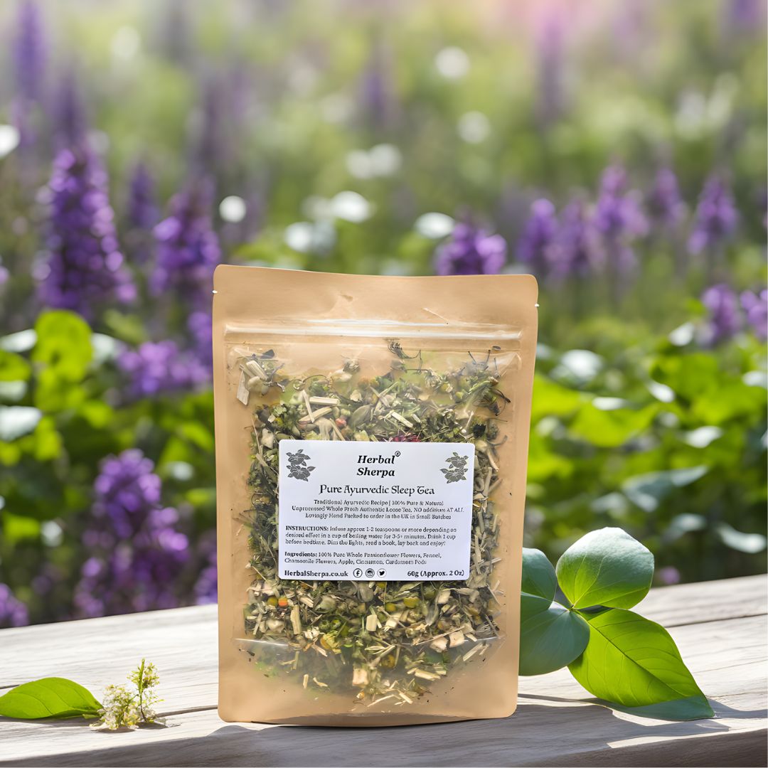 Evening Herbal Tea Blend – Chamomile, Apple, Fennel – Loose Leaf (30–120g)-Herbal Sherpa