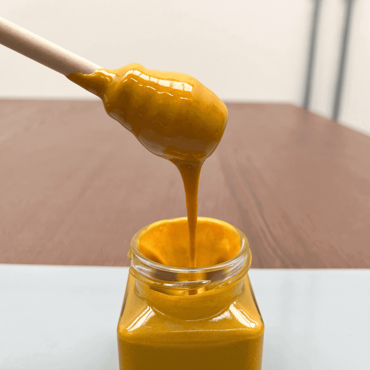Raw Mountain Honey with Turmeric – Cold-Extracted Natural Blend – 150g Glass Jar-Herbal Sherpa