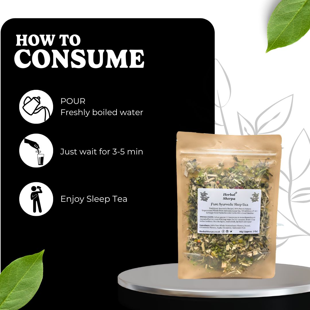 Evening Herbal Tea Blend – Chamomile, Apple, Fennel – Loose Leaf (30–120g)-Herbal Sherpa