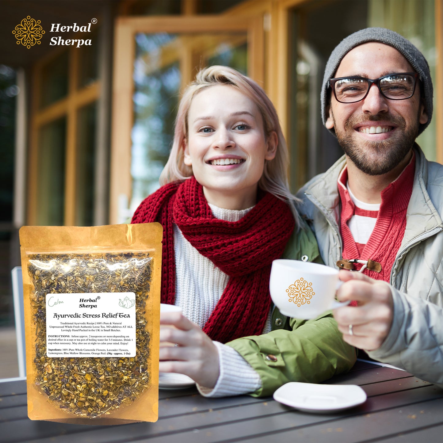 Herbal Evening Tea Blend – Lavender, Chamomile, Orange Peel – 30–120g Loose Leaf-Herbal Sherpa