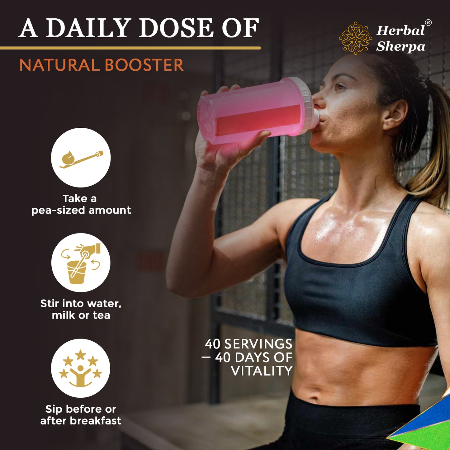 Herbal Sherpa KX-901 – Pre-Workout & Recovery Supplement with Rhodiola, Shilajit & Reishi for Energy, Stamina, Muscle & Immune Support – Vegan Herbal Formula (30-day Supply)