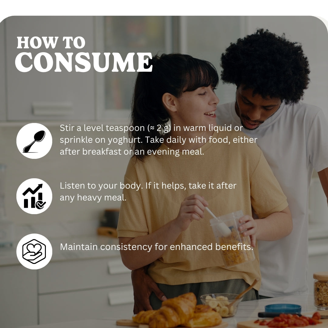 Digestive Balance & Gentle Cleanse — Daily Gut Support, Natural Fiber Blend & 20bn Probiotic Wellness | 60g Vegan Powder Blend