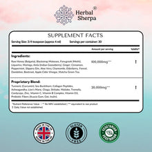 Load image into Gallery viewer, Herbal Sherpa Microbiome &amp; Gut Health Supplement. 120ml 30 Days
